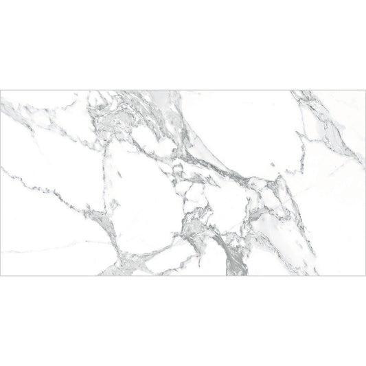 Lapis Carrara Marble Grey Polished Wall And Floor Porcelain Tiles 30cmx60cm