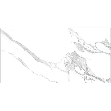 Tyanzi Carrara Marble Grey Polished Wall And Floor Porcelain Tiles 60cmx120cm