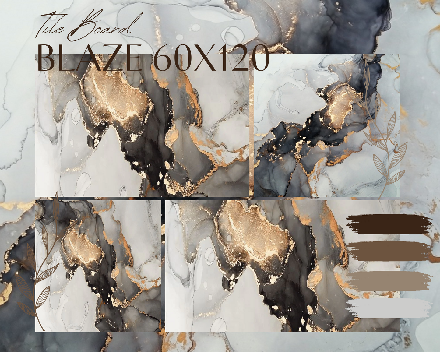 3d Gold Polished Wall And Floor Porcelain Tiles 60cmx120cm