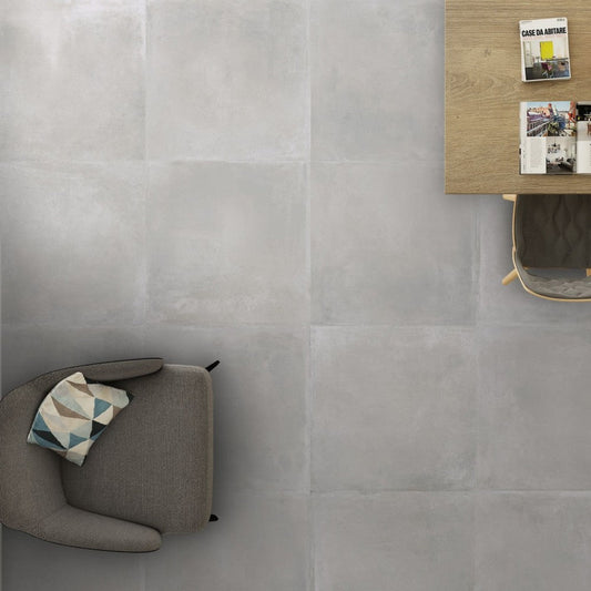 Devin Grey Matt Wall And Floor Porcelain Tiles 60cmx60cm