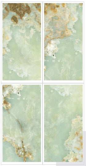 Verdigris Tiles in Onyx Designs 