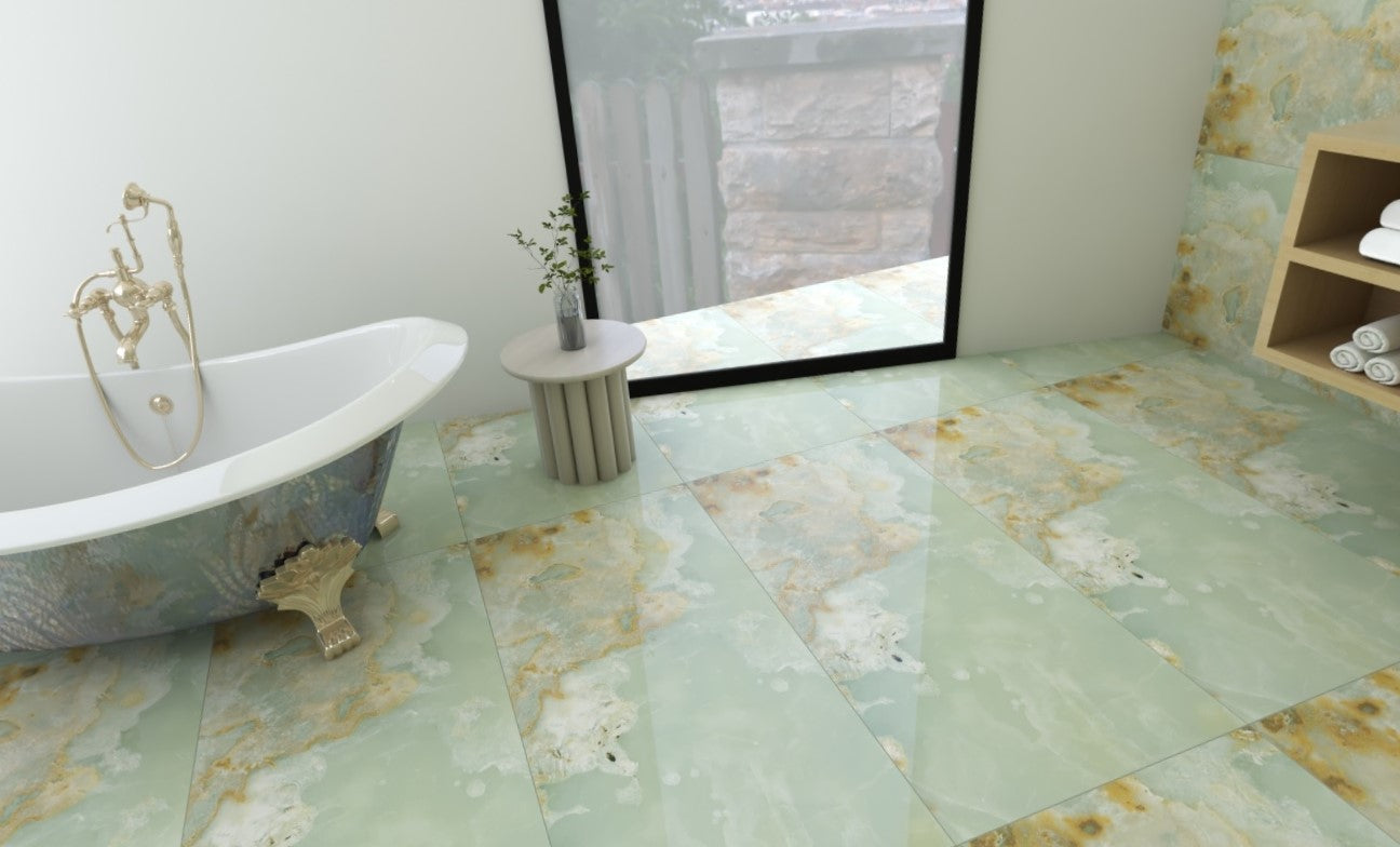 Onyx Verdigris Large tiles for bathrooms