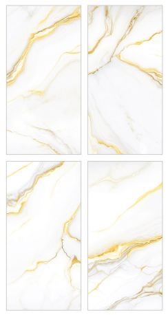 Jewel 3d Gold Polished Wall And Floor Porcelain Tiles 60cmx120cm