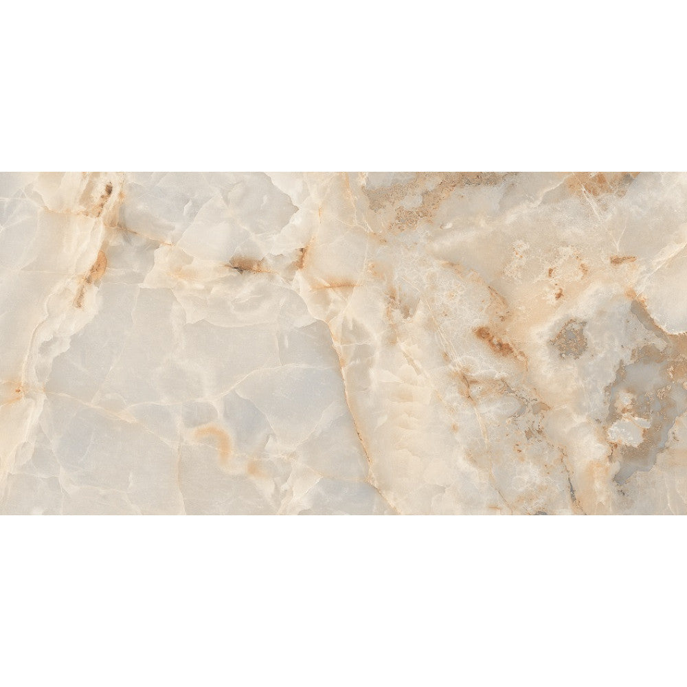 Onyx Large Polished Cream Marble Wall And Floor Porcelain Tiles 60cmx120cm