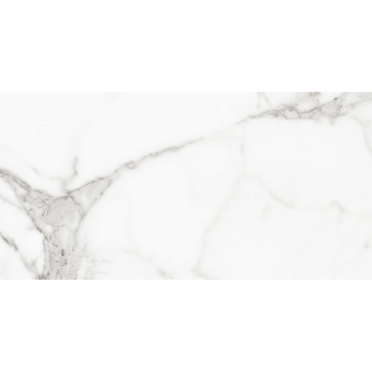 Carrara Marble Grey Gloss Ceramic Wall Tiles 30cmx60cm